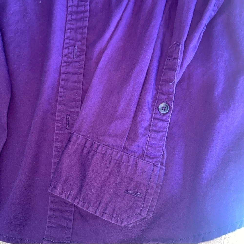 Sean John Men's Dress Shirt Size 18 34/35 Purple Violet Barrel Cuff - Picture 3 of 5
